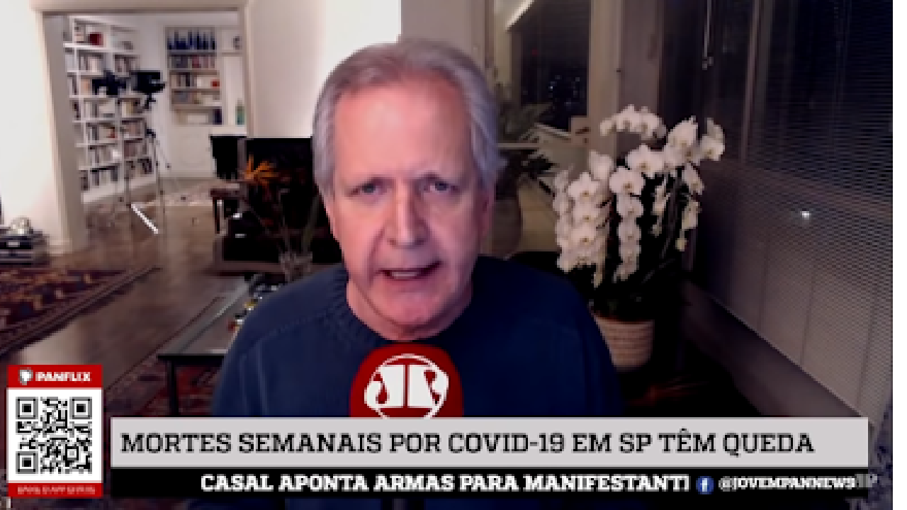 Augusto Nunes Detona Extrema Imprensa: "Não celebram as boas notícias da pandemia" - VEJA O VÍDEO!