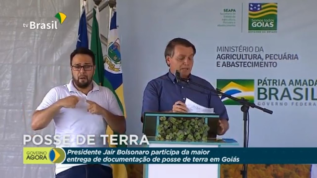 Presidente Bolsonaro faz discurso emocionante durante Cerimônia de Entrega de Títulos de Propriedade Rural em Goiás