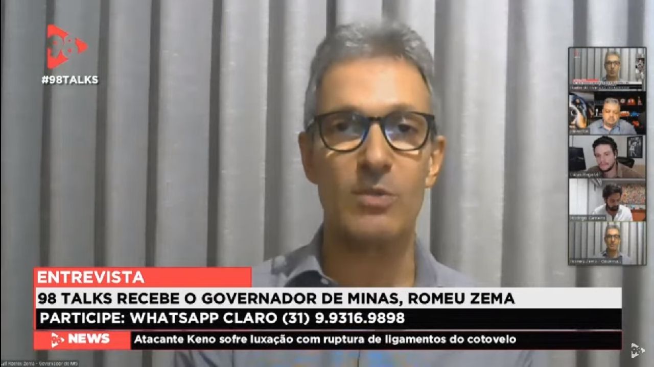 Romeo Zema contraria partido Novo e se posiciona contra impeachment de Bolsonaro