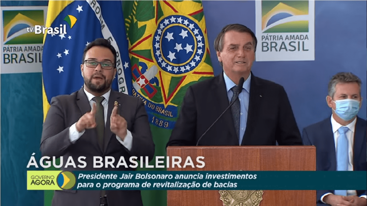 Presidente Bolsonaro anuncia investimentos para o programa Águas Brasileiras