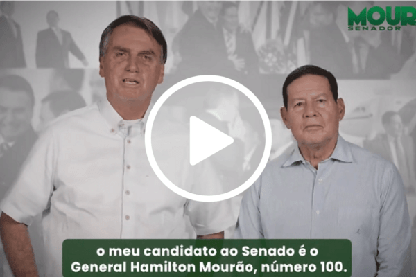 Bolsonaro declara apoio a Mourão: “Meu candidato ao Senado no Rio Grande do Sul”
