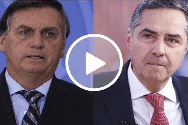Bolsonaro ironiza Barroso e manda beijo para o ministro
